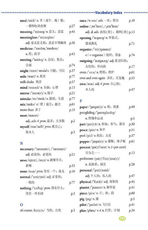 Vocabulary Index(第137页)