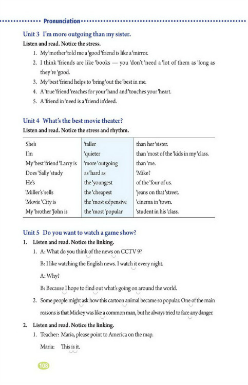 Pronunciation(第108页)
