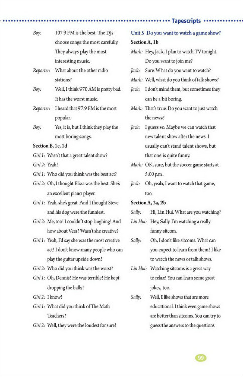 Tapescripts(第99页)
