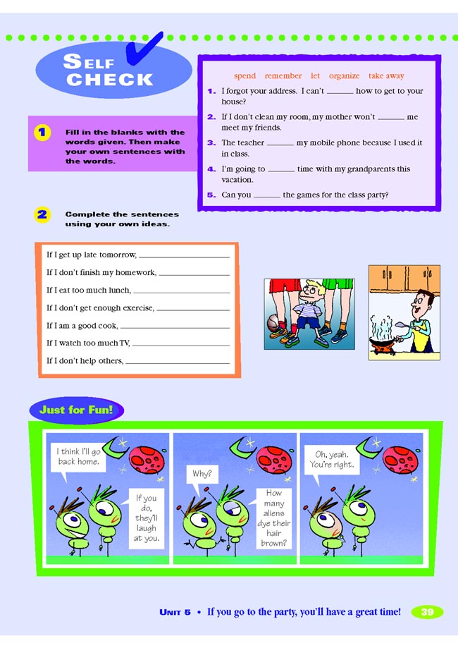 Unit 5 If you go to the party, you’ll have a great time!(第39页)