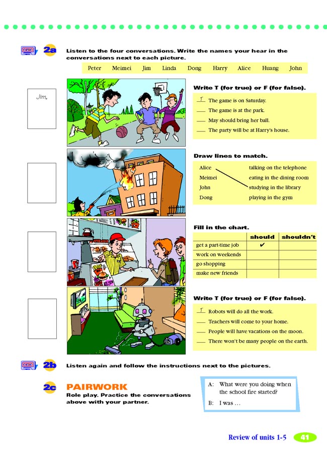 Unit 5 If you go to the party, you’ll have a great time!(第41页)