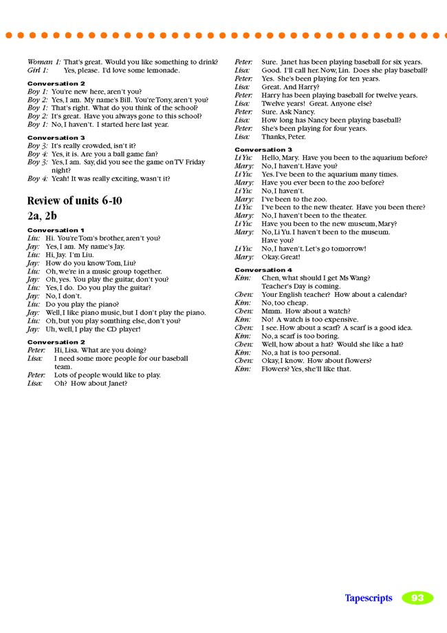 Unit 10 It’s a nice day, isn’t it?(第93页)