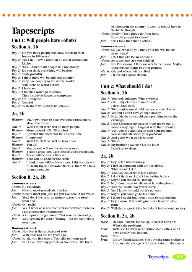 Unit 10 It’s a nice day, isn’t it?(第87页)