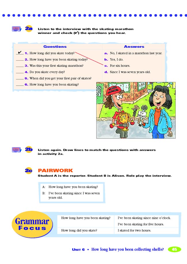 Unit 6 How long have you been collecting shells?(第45页)