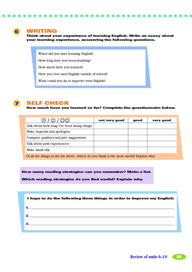 Unit 10 It’s a nice day, isn’t it?(第85页)