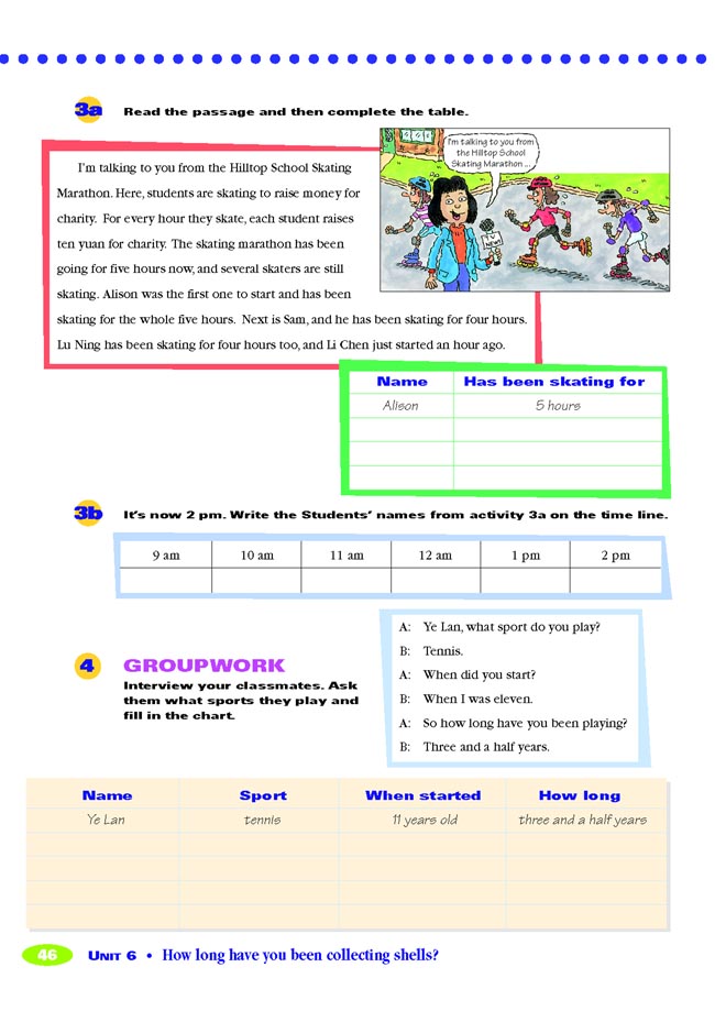 Unit 6 How long have you been collecting shells?(第46页)