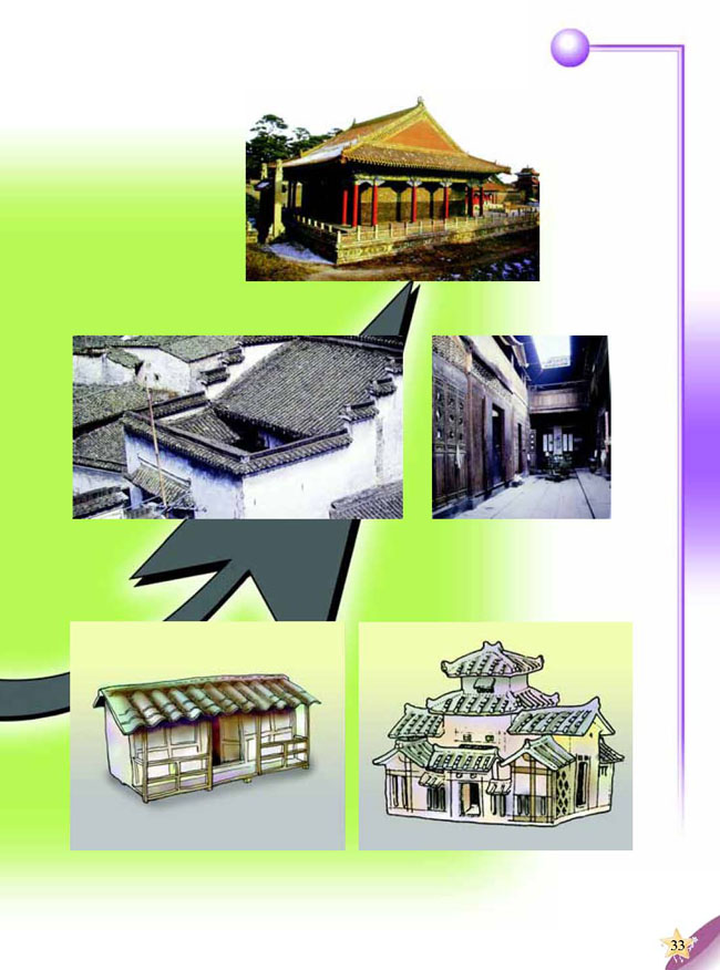 人教版二年级科学第三册(03生活与科技)电子课本2 各种各样的住房(第33页)