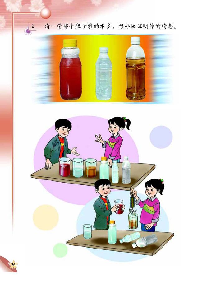 人教版二年级科学第四册(04生活与科技)电子课本4 瓶子(第36页)