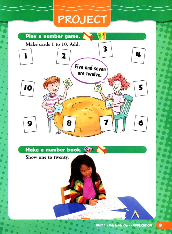 人教版二年级英语第二册(新派)电子课本unit 1 This Is My Class(第9页)