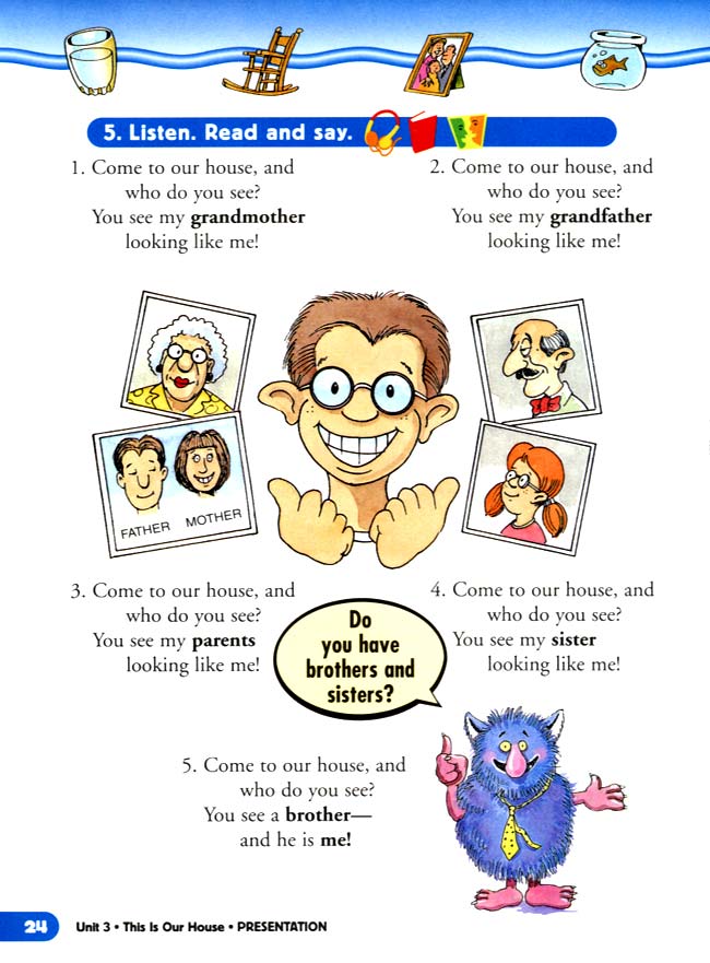 人教版二年级英语第二册(新派)电子课本unit 3 This Is our House(第24页)