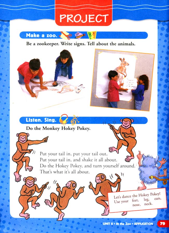 人教版二年级英语第二册(新派)电子课本unit 8 At the Zoo(第79页)
