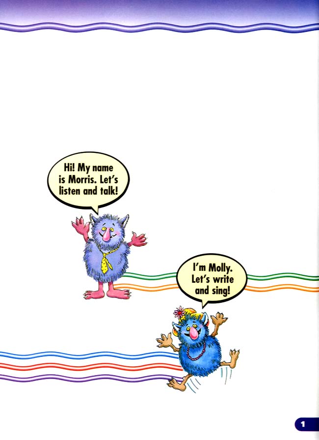 人教版二年级英语第二册(新派)电子课本封面/前言/目录(第1页)