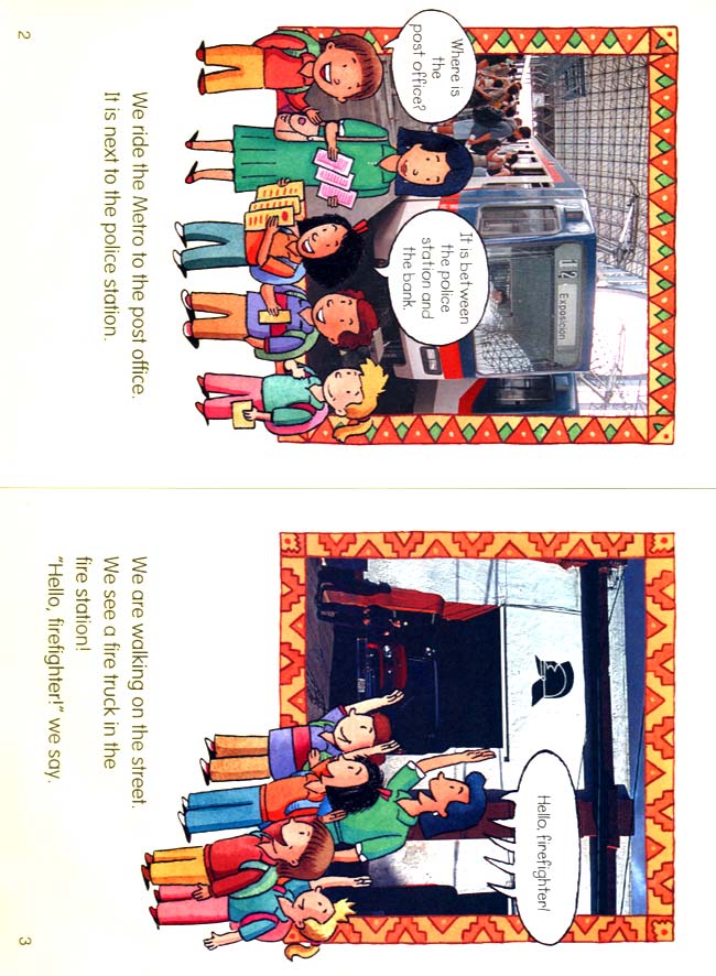 人教版二年级英语第二册(新派)电子课本unit 4 My Community(第38页)