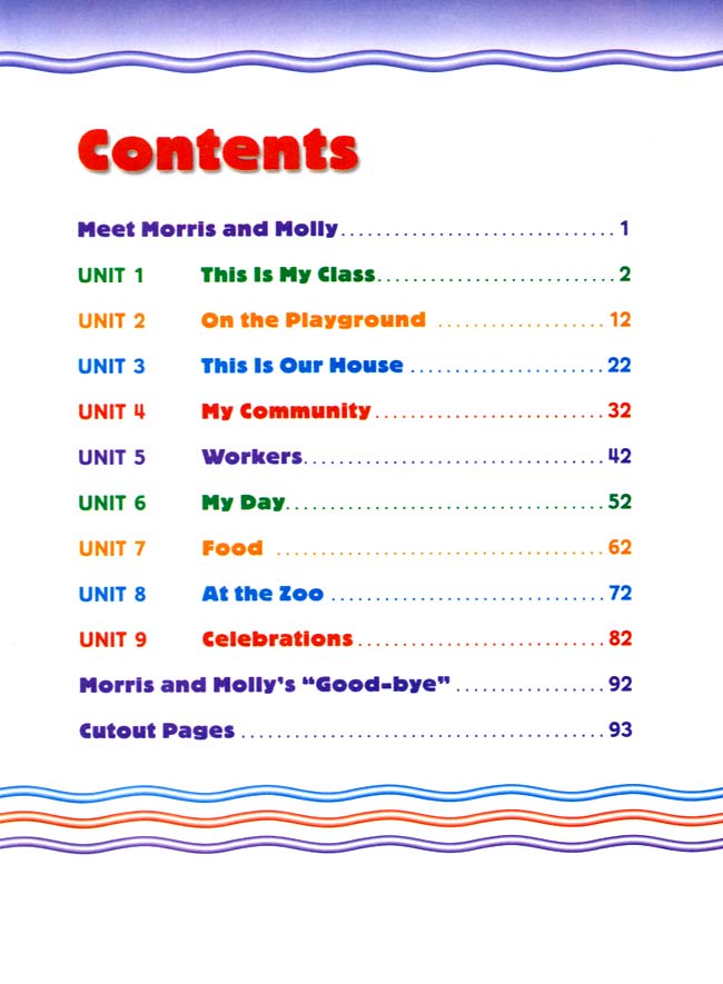 人教版二年级英语第二册(新派)电子课本封面/前言/目录