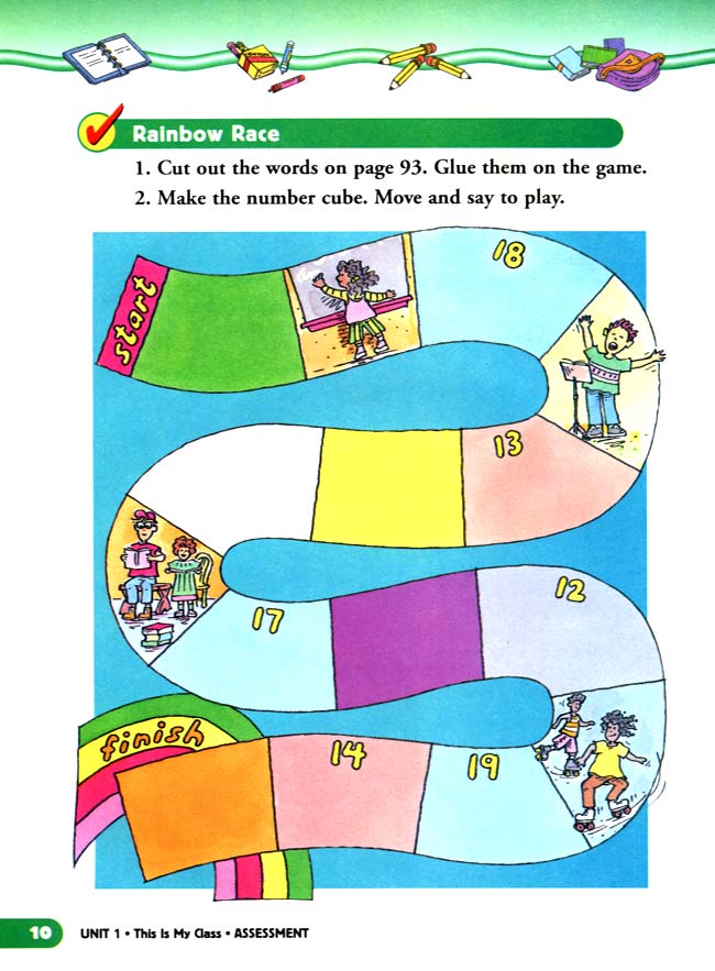 人教版二年级英语第二册(新派)电子课本unit 1 This Is My Class(第10页)