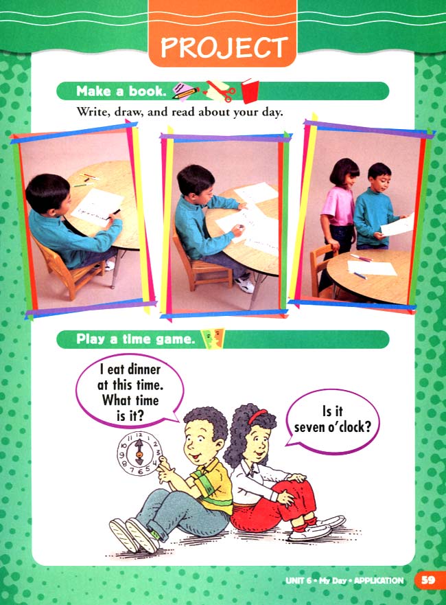 人教版二年级英语第二册(新派)电子课本unit 6 My Day(第59页)