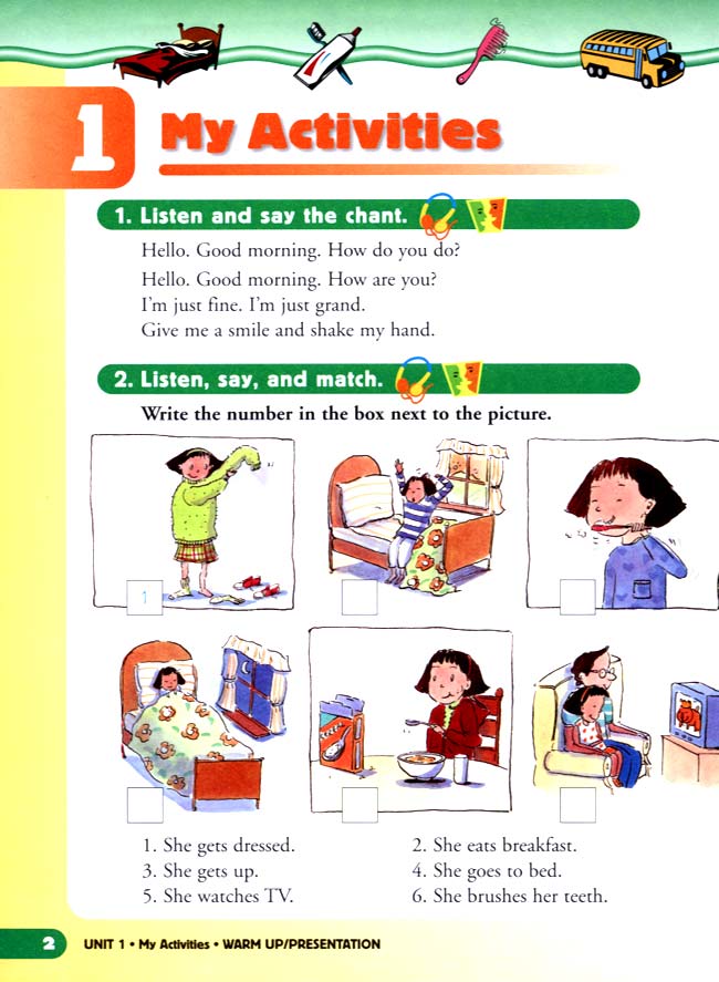 新派英语小学二年级上册教师教学用书unit 1 My Activities