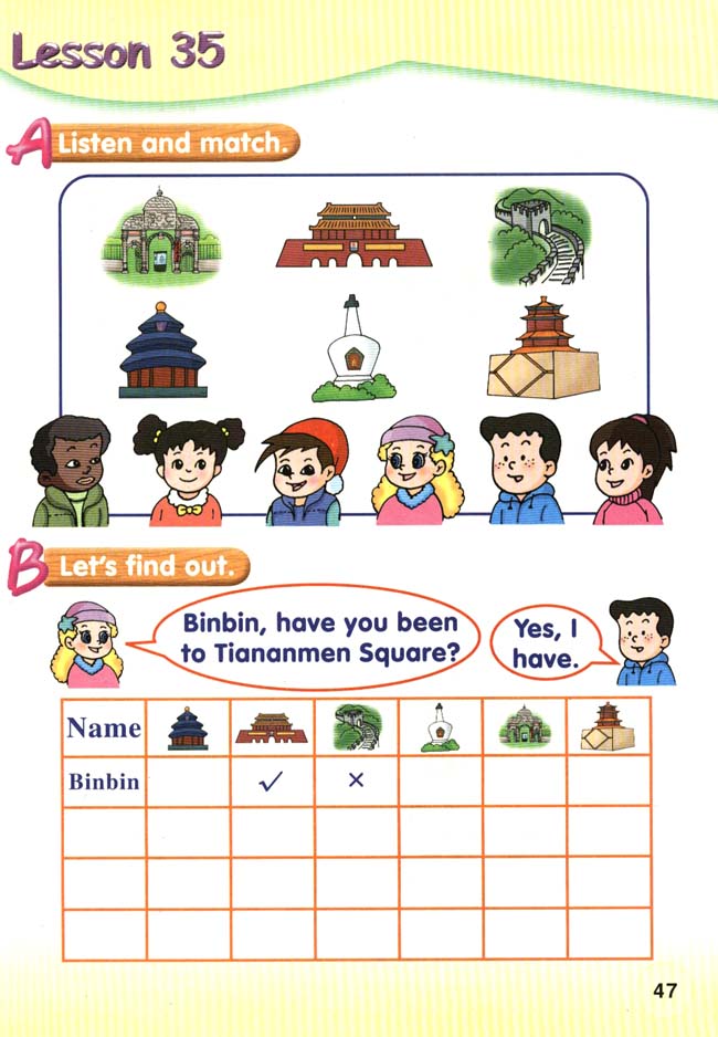 新起点小学二年级英语上册lesson35