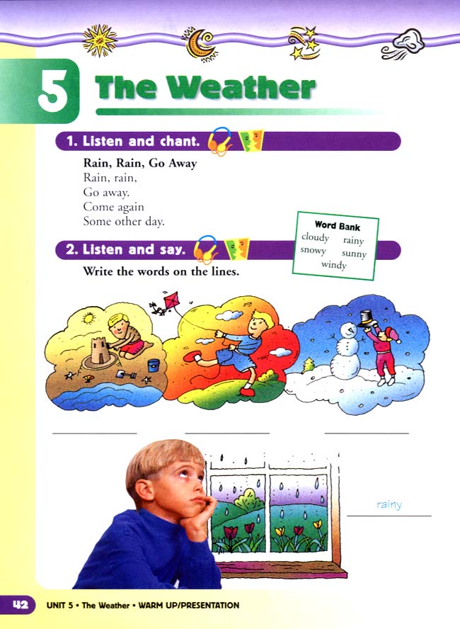 新派英语小学二年级上册教师教学用书unit5TheWeather