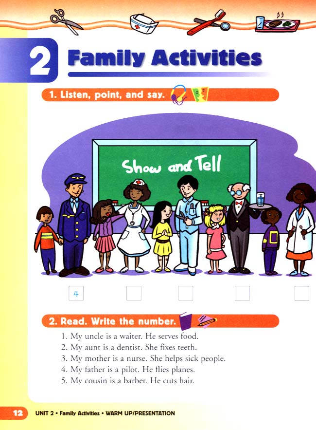 新派英语小学二年级上册教师教学用书unit 2 Family Activities