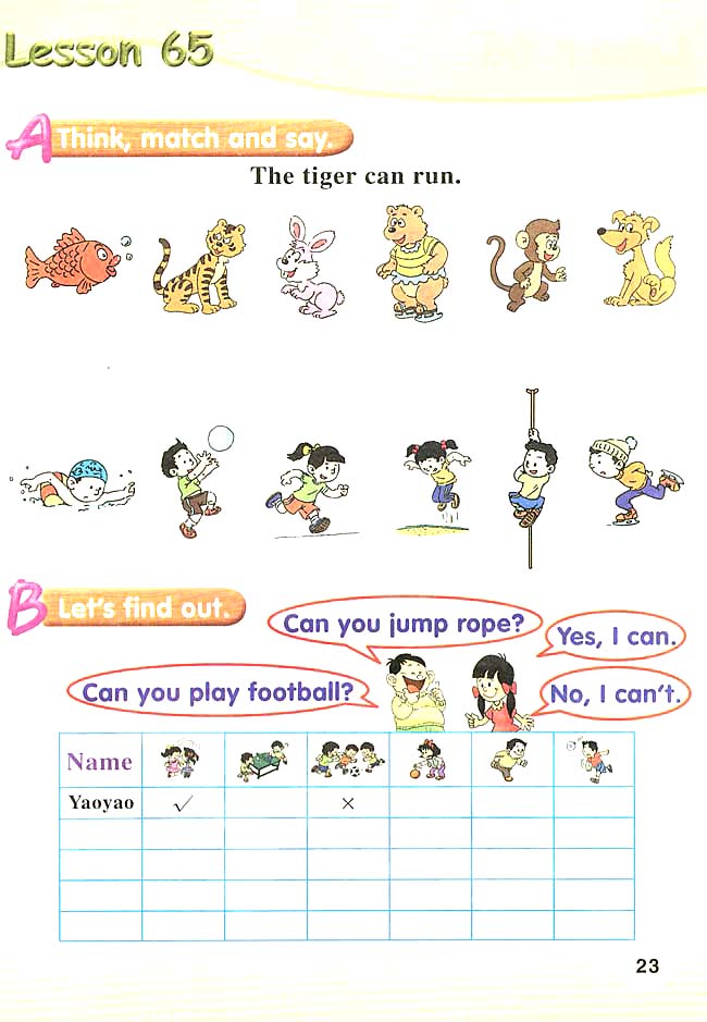 人教版新起点小学英语二年级下册――lesson(64-65)