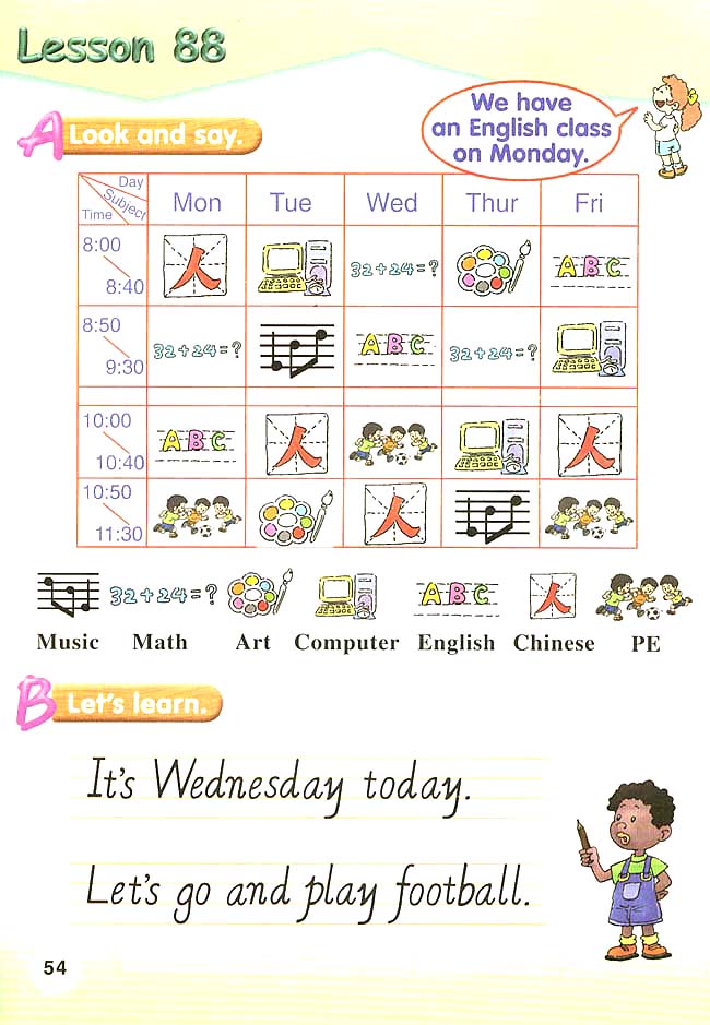 新起点小学二年级英语下册课本lesson88