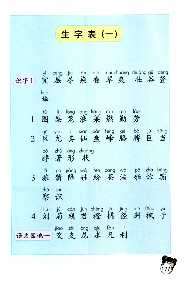 生字表（一）(第177页)