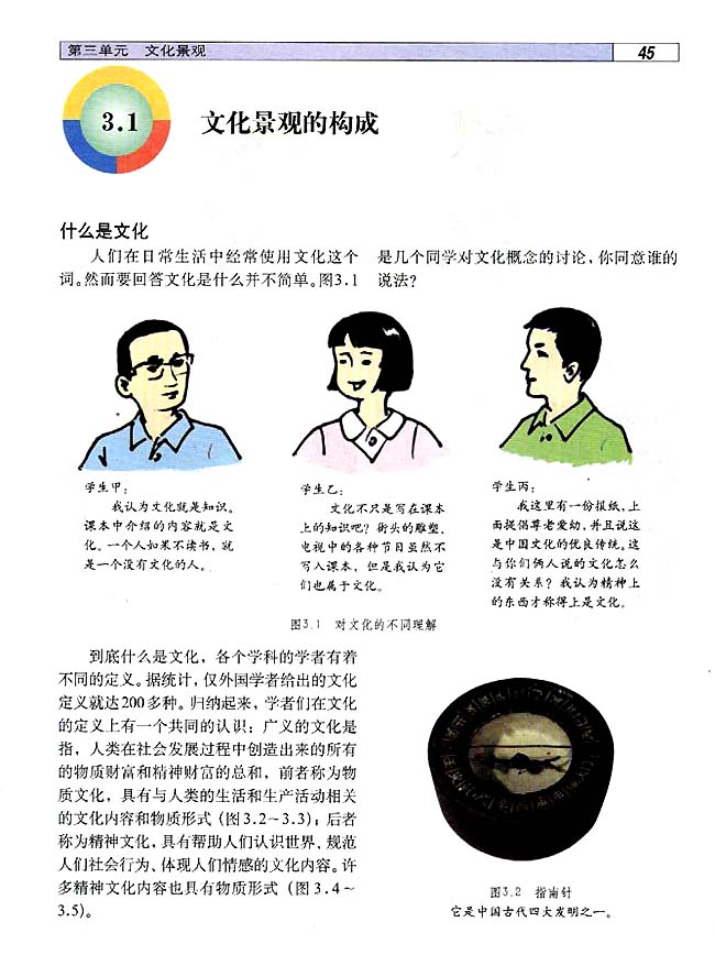 3．1 文化景观的构成(第45页)