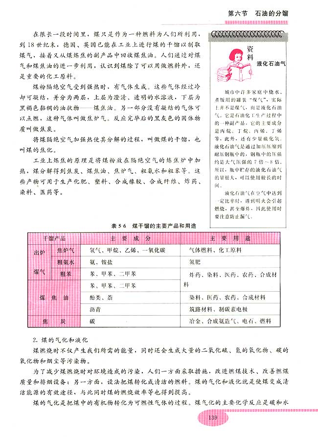 第六节 石油的分馏(第139页)