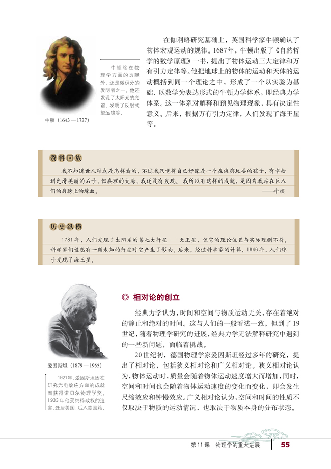 第11课 物理学的重大进展(第55页)