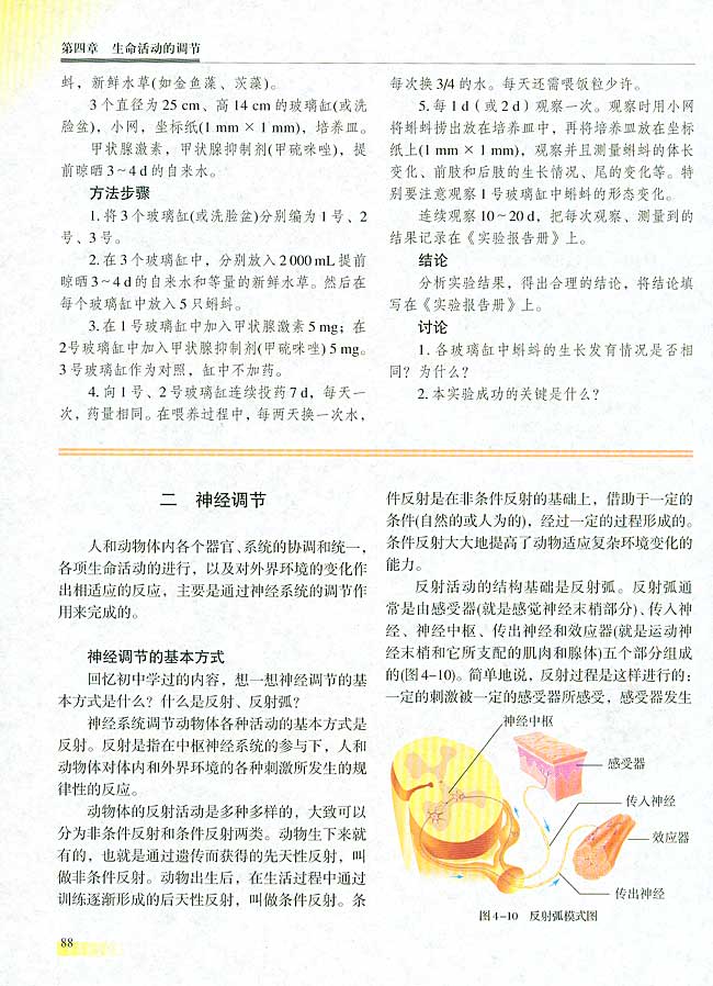 二 神经调节(第88页)