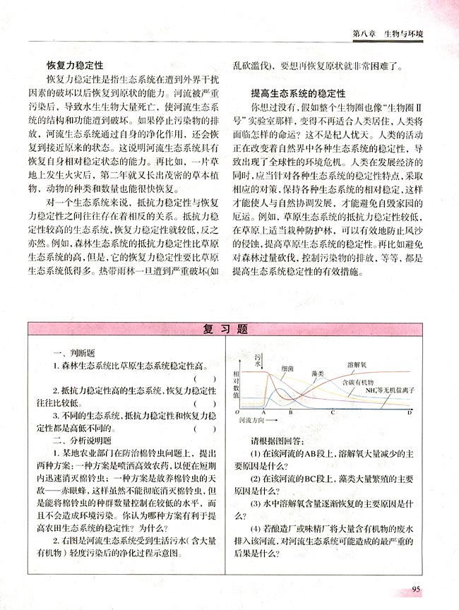 五 生态系统的稳定性(第95页)