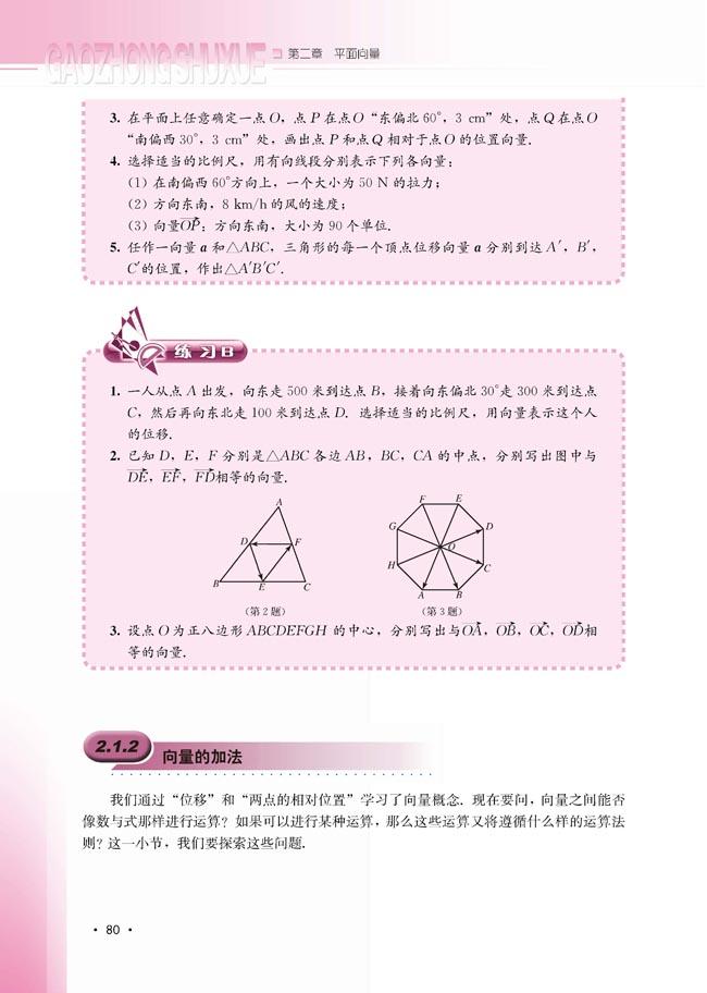 2.1.2 向量的加法(第80页)