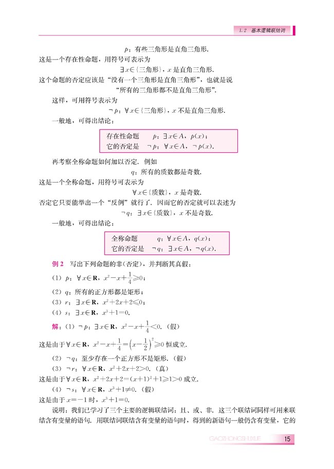 1.2.2 “非”（否定）(第15页)