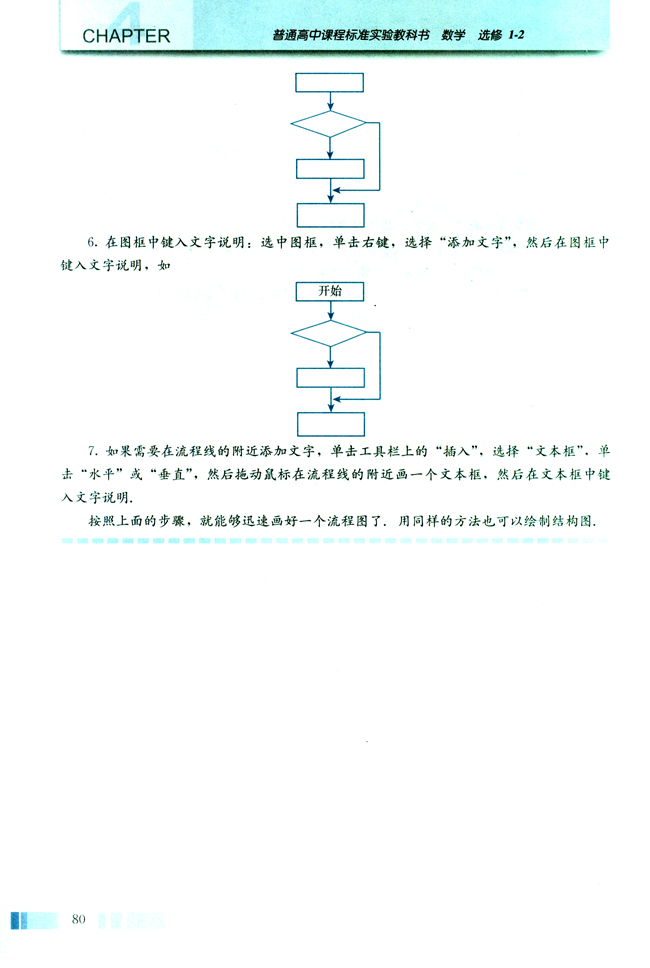 信息技术应用 用word2002绘制流程图(第80页)