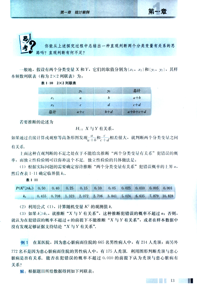 1.2 独立性检验的基本思想及其初步应用(第13页)