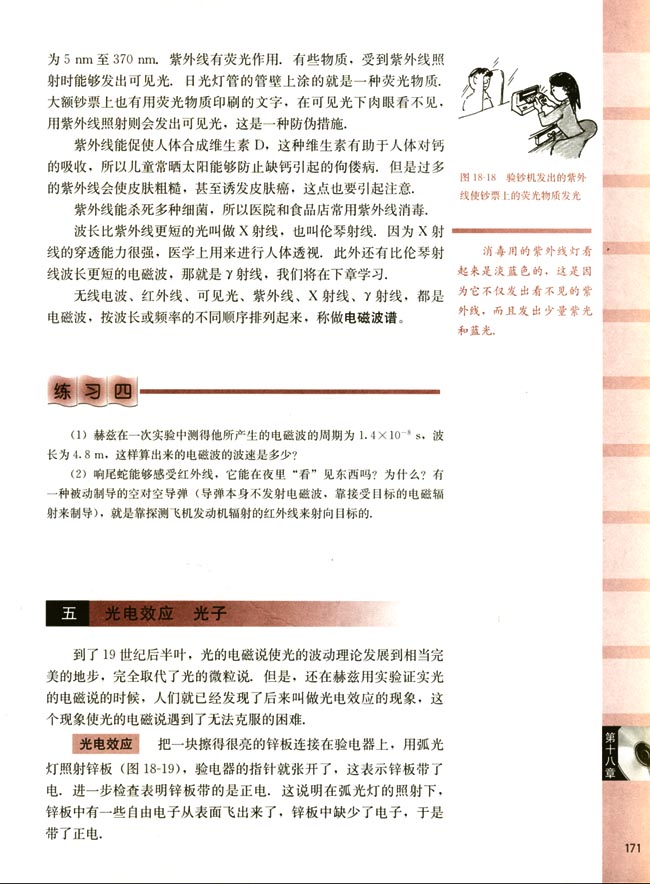 五、光电效应 光子(第171页)