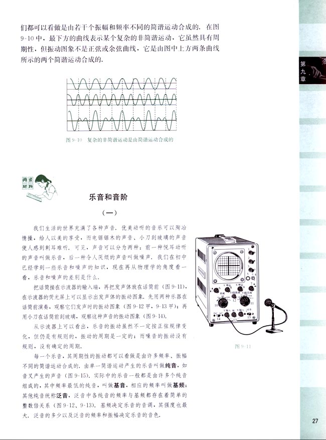 阅读材料 乐音和音阶(第27页)