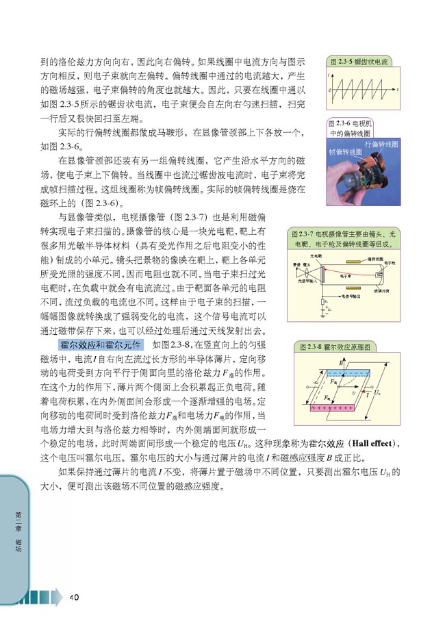 第3节 洛伦兹力和显像管(第40页)
