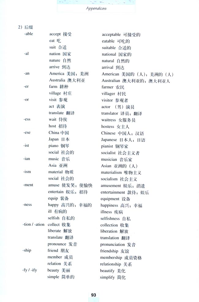 Appendices 附录(第93页)
