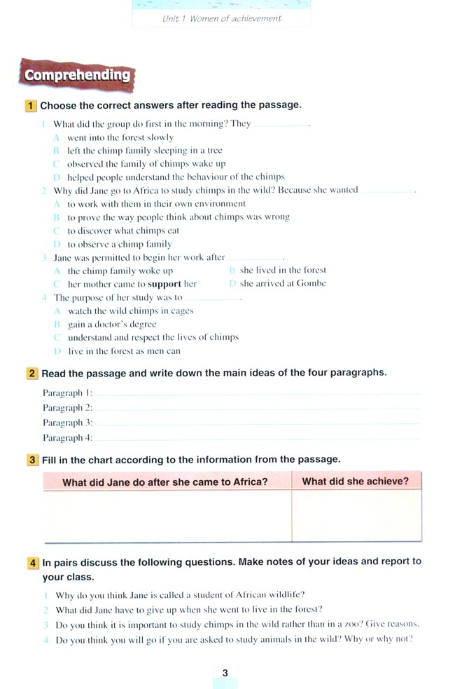 Unit 1 Women of achievement(第3页)