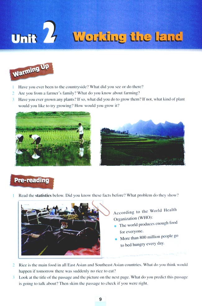 Unit 2 Working the land(第9页)