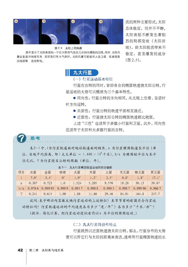 第一节 太阳和太阳系(第42页)