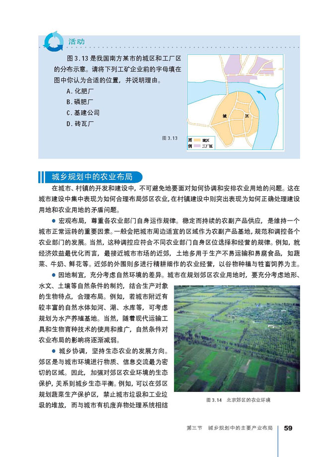 第三节 城乡规划中的主要布局(第59页)