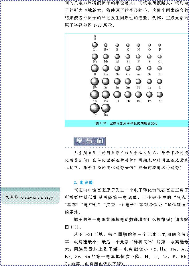 &nbsp;&nbsp;第二节 原子结构与元素的性质(第21页)