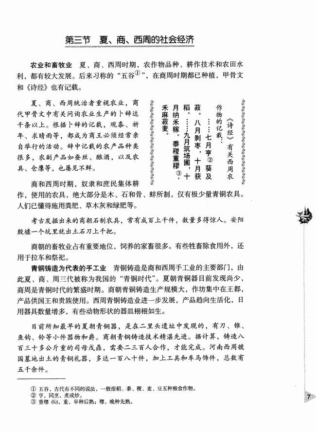 第三节 夏、商、西周的社会经济(第7页)