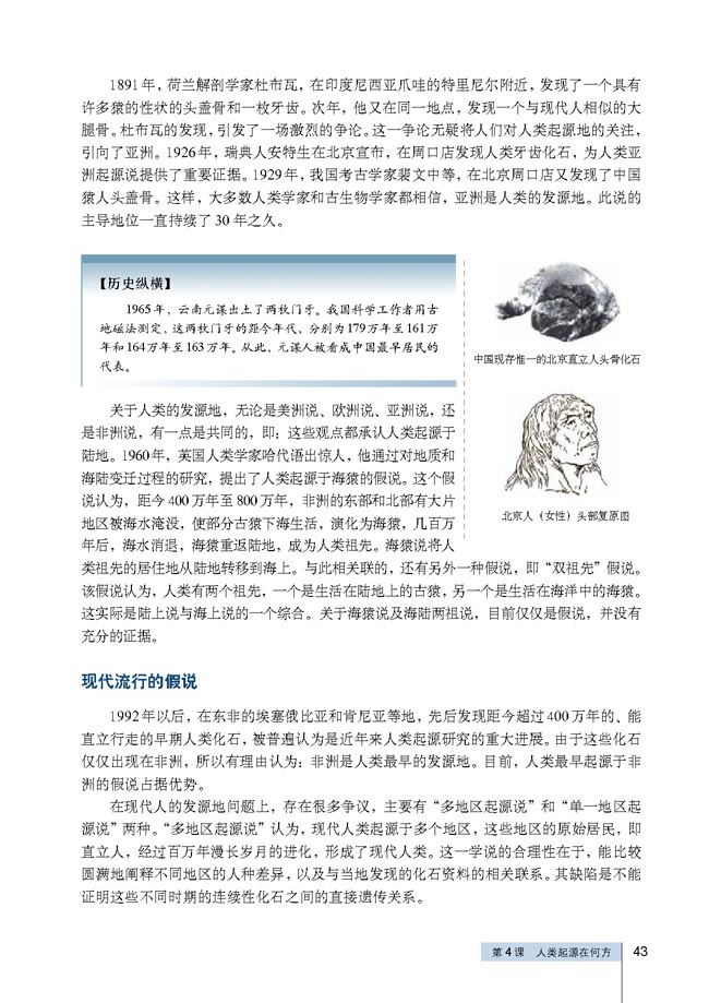 第4课 人类起源在何方(第43页)