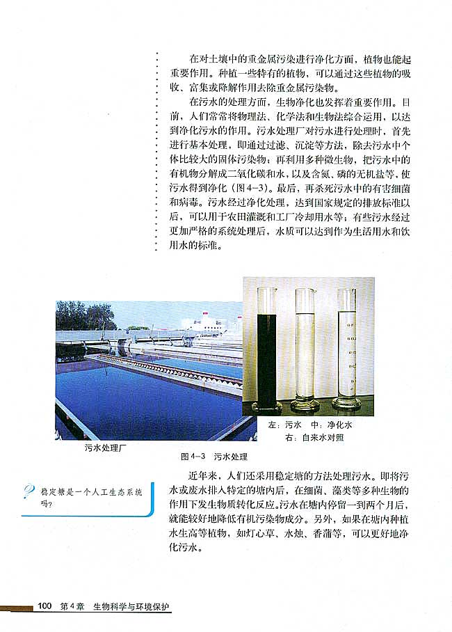 第2节 生物净化的原理及其应用(第100页)