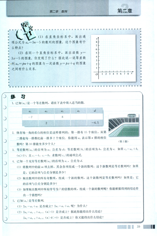 2.2 等差数列(第39页)