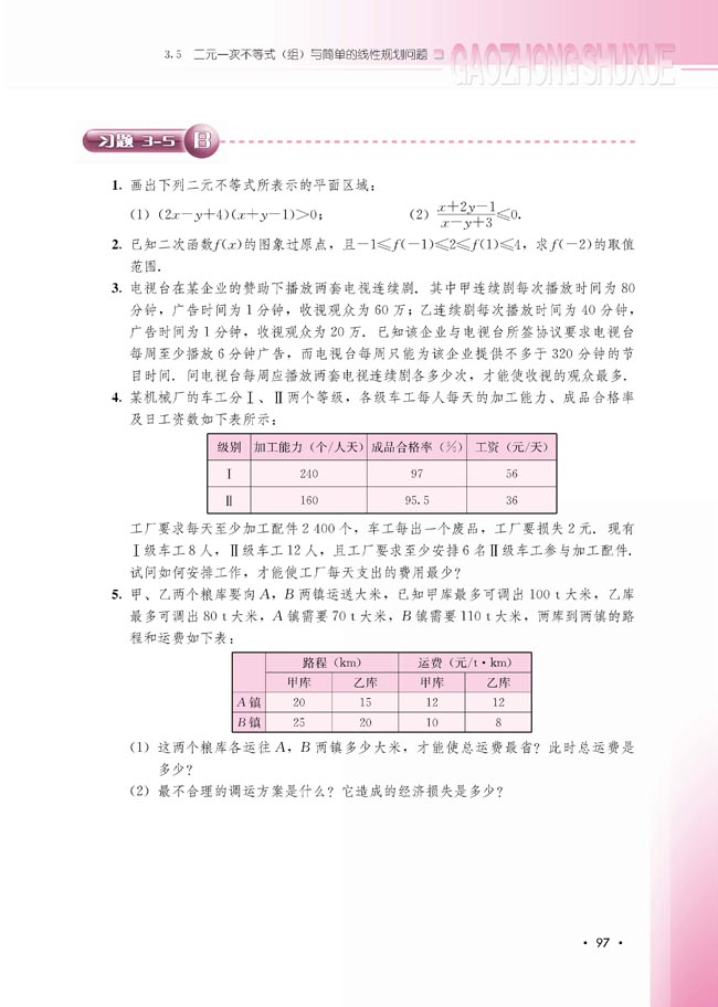 3.5.2 简单线性规划(第97页)